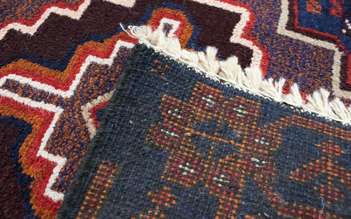 Belutsch Teppich 79x134cm - Orientteppich - blau