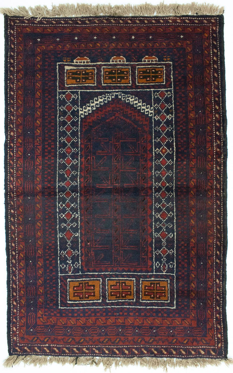 Belutsch Teppich 84x139cm - Orientteppich - mehrfarbig