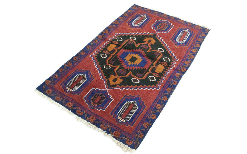 Belutsch Teppich 81x135cm - Orientteppich - blau