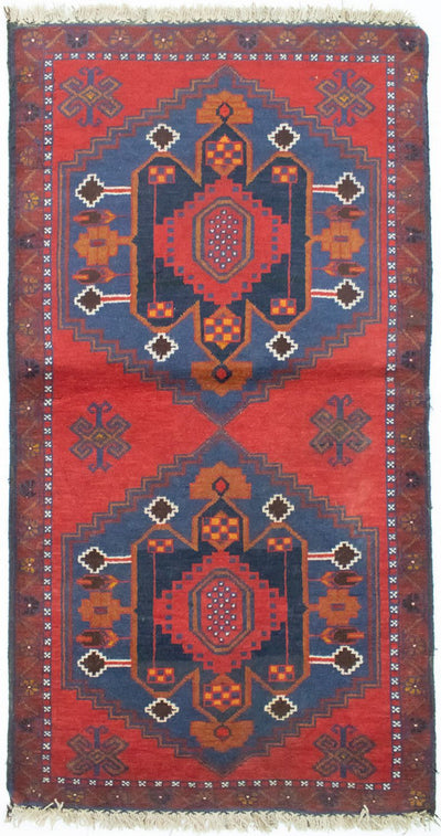 Belutsch Teppich 85x152cm - Orientteppich - rot