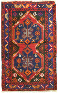 Belutsch Teppich 88x130cm - Orientteppich - rot – product image
