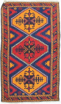 Belutsch Teppich 85x138cm - Orientteppich - blau – product image