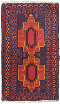 Belutsch Teppich 78x138cm - Orientteppich - blau – product image