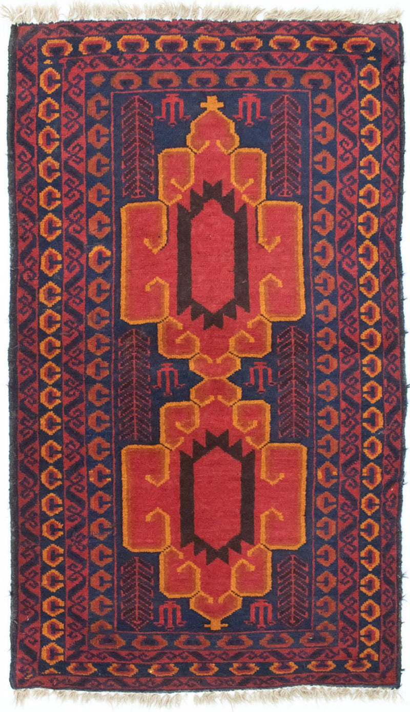 Belutsch Teppich 78x138cm - Orientteppich - blau
