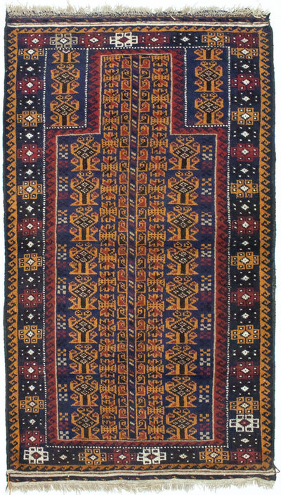 Belutsch Teppich 80x140cm - Orientteppich - mehrfarbig