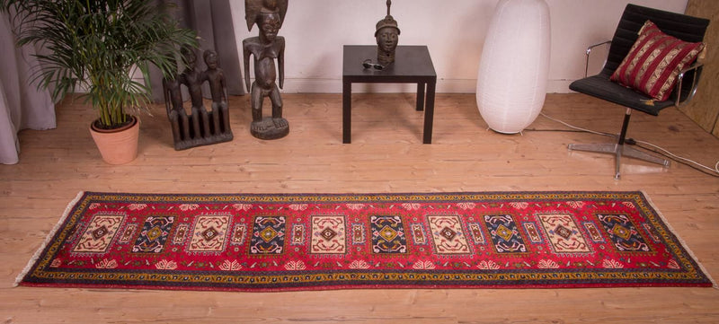Ardebil Teppich 83x308cm - Perserteppich - rot