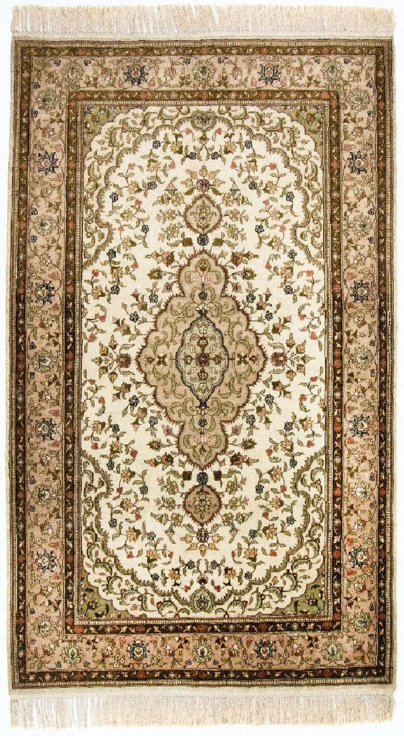 China Seide Teppich 91x152cm - Orientteppich - beige