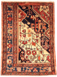 Nahavand Teppich 90x127cm - Perserteppich - mehrfarbig – product image