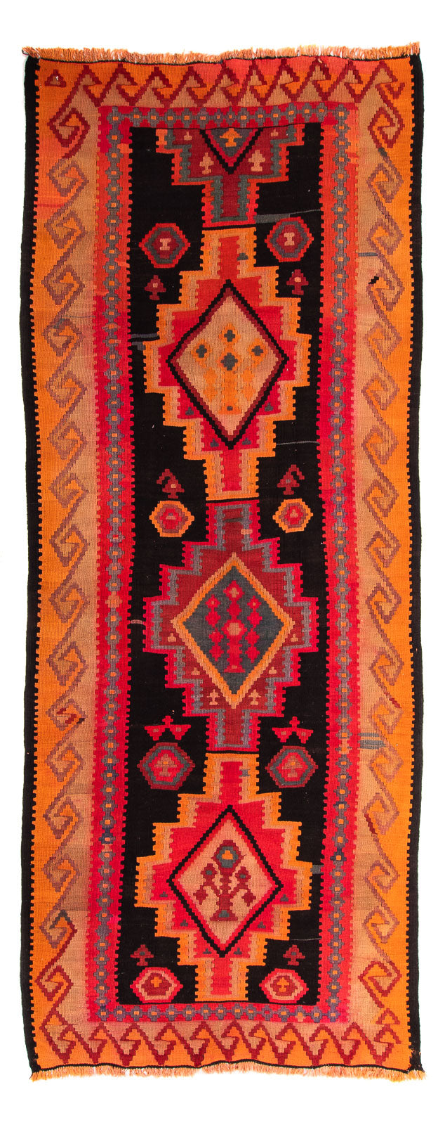 Kelim Teppich Old 140x325cm - mehrfarbig