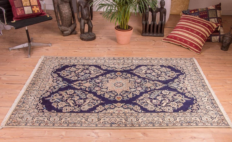 Nain - 9La Teppich 130x204cm - Perserteppich - dunkelblau