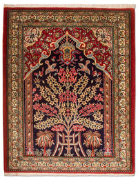Ghom Teppich 82x108cm - Perserteppich - blau – product image