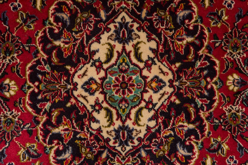 Keshan Teppich 141x216cm - Perserteppich - rot