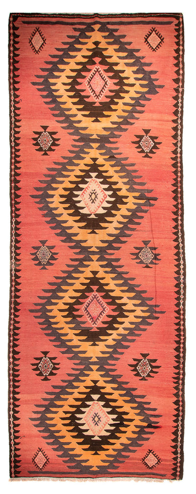 Kelim Teppich Old 160x410cm - rost