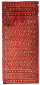 Turkaman Teppich 50x100cm - Orientteppich - rot