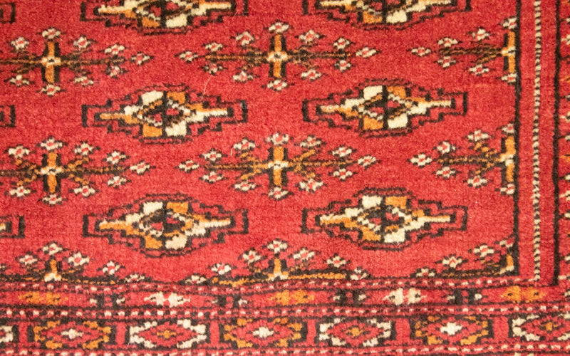Turkaman Teppich 50x100cm - Orientteppich - rot