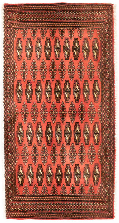 Turkaman Teppich 50x100cm - Orientteppich - rost