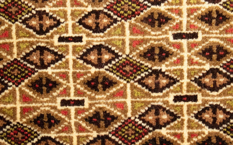 Turkaman Teppich 50x100cm - Orientteppich - mehrfarbig