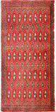 Turkaman Teppich 60x130cm - Orientteppich - rot