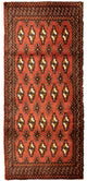 Turkaman Teppich 60x130cm - Orientteppich - rost