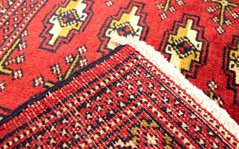 Turkaman Teppich 60x130cm - Orientteppich - rot