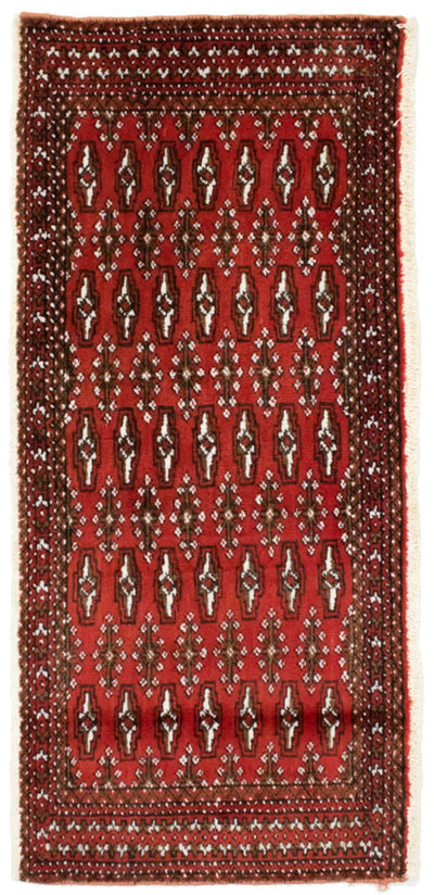Turkaman Teppich 60x130cm - Orientteppich - rot