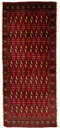 Turkaman Teppich 60x130cm - Orientteppich - rot – product image