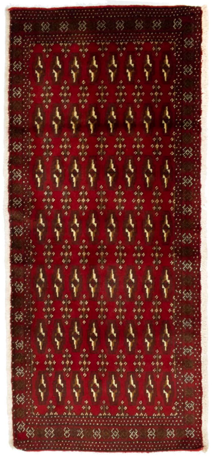 Turkaman Teppich 60x130cm - Orientteppich - rot