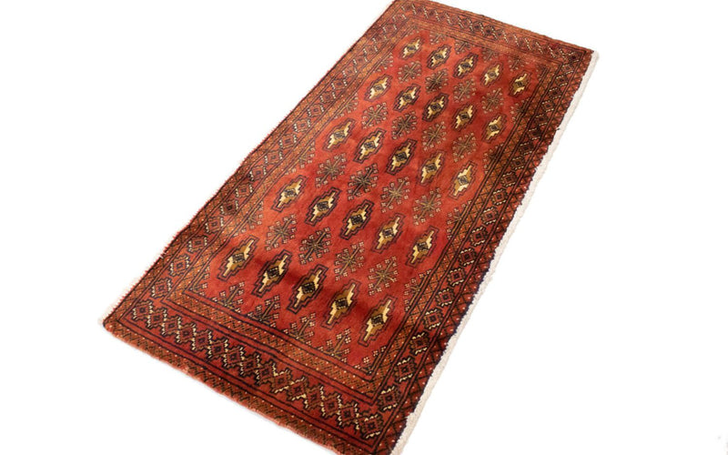 Turkaman Teppich 60x130cm - Orientteppich - rost