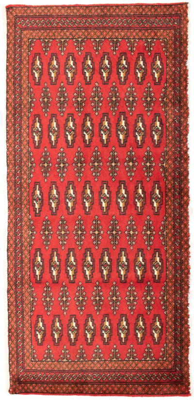 Turkaman Teppich 60x130cm - Orientteppich - rot