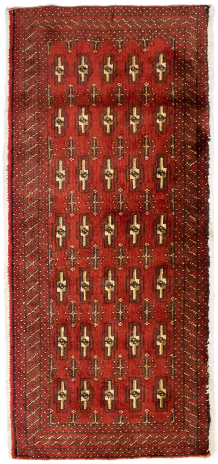 Turkaman Teppich 60x130cm - Orientteppich - rot