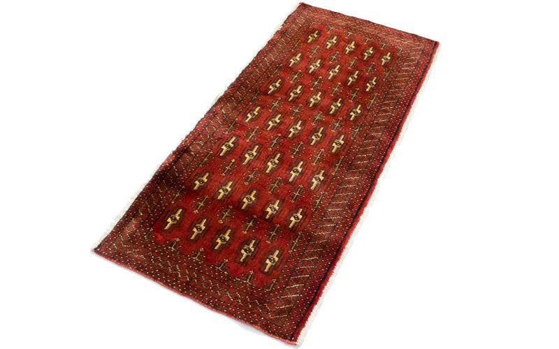 Turkaman Teppich 60x130cm - Orientteppich - rot