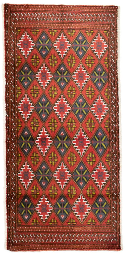 Turkaman Teppich 60x130cm - Orientteppich - orange