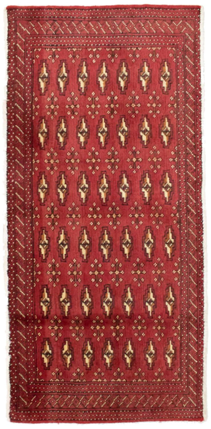 Turkaman Teppich 60x130cm - Orientteppich - rot