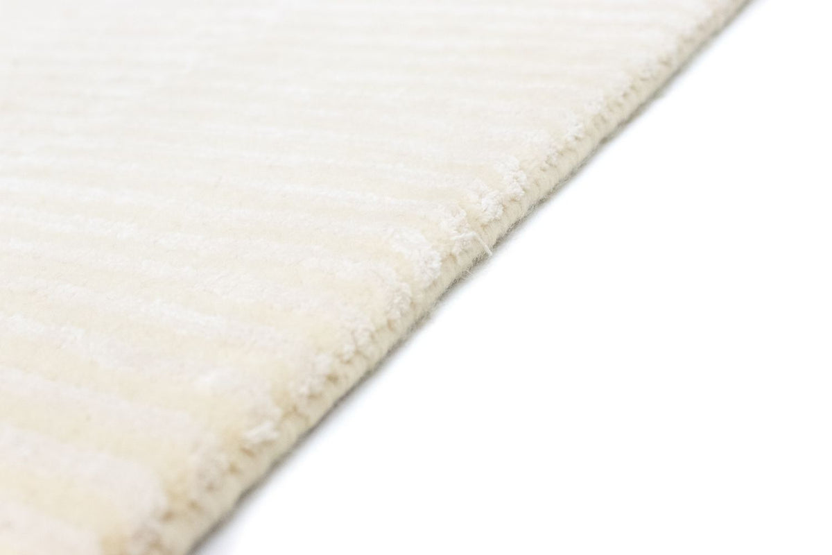 Nepal Teppich 121x178cm - Wollteppich - beige