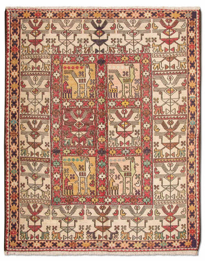 Kelim Seide Teppich 75x97cm - rot