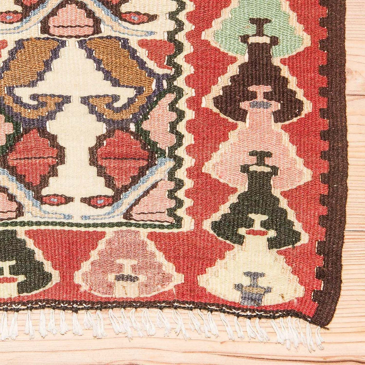 Kelim Teppich Old 119x143cm - beige