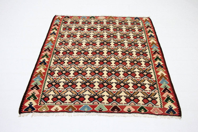 Kelim Fars Teppich 105x143cm - mehrfarbig