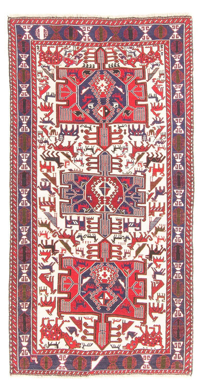 Kelim Seide Teppich 110x205cm - creme