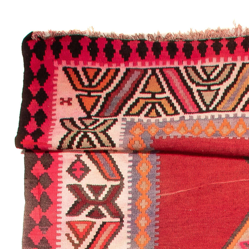 Kelim Teppich Old 190x490cm - rot