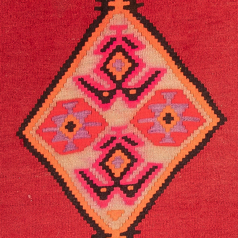 Kelim Teppich Old 190x490cm - rot