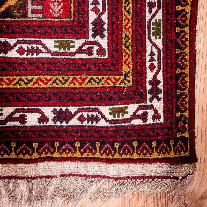Afghan Teppich 92x145cm - Orientteppich - blau