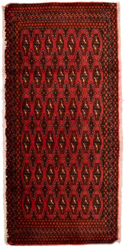 Turkaman Teppich 60x130cm - Orientteppich - rot