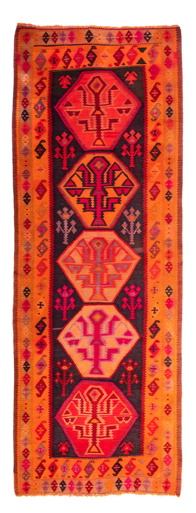 Kelim Teppich Old 140x360cm - mehrfarbig