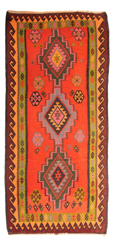 Kelim Teppich Old 155x330cm - mehrfarbig