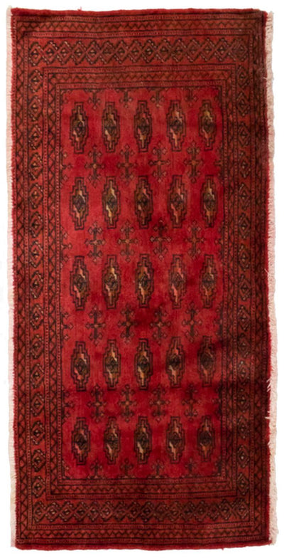 Turkaman Teppich 60x130cm - Orientteppich - rot