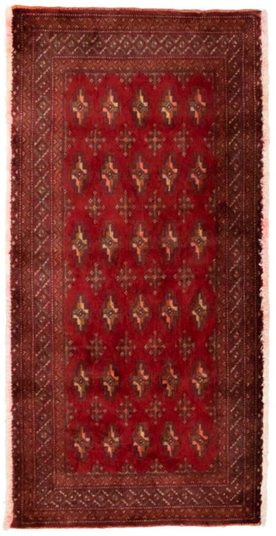 Turkaman Teppich 60x130cm - Orientteppich - rot
