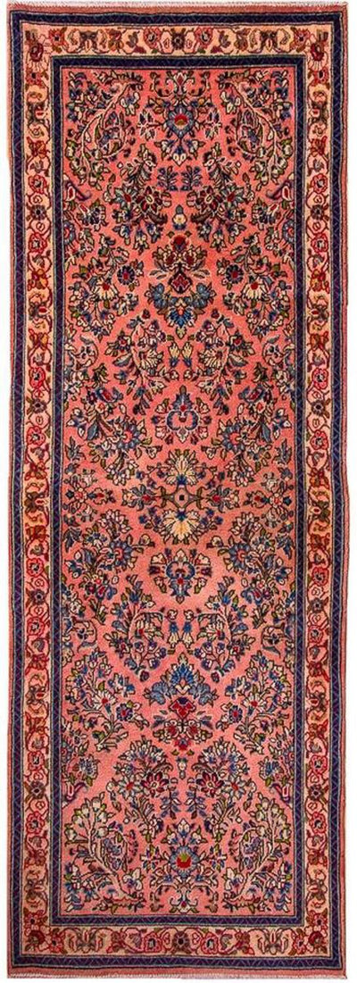 Sarough Teppich 79x218cm - Perserteppich - rosa