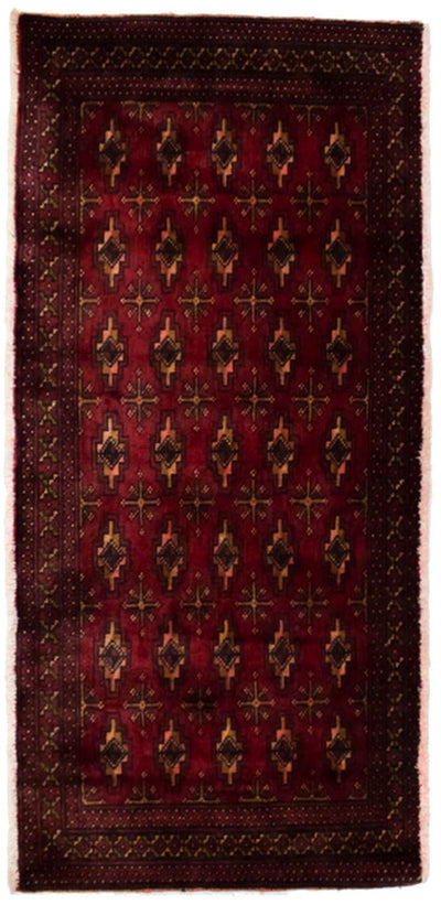 Turkaman Teppich 60x130cm - Orientteppich - rot