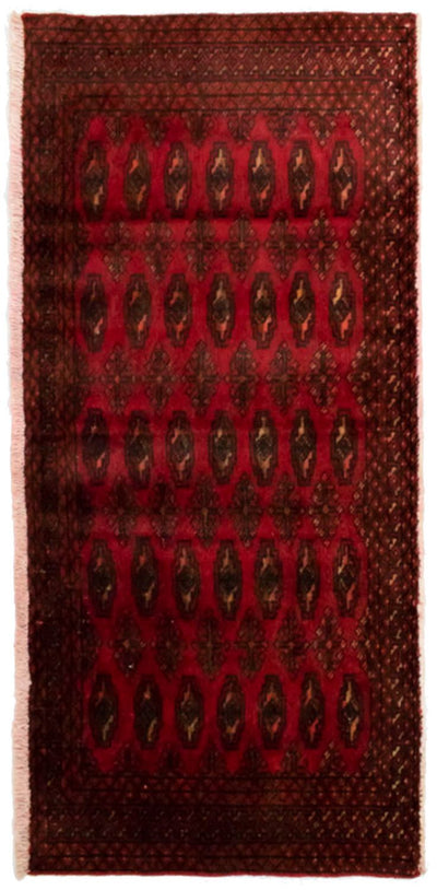 Turkaman Teppich 60x130cm - Orientteppich - rot