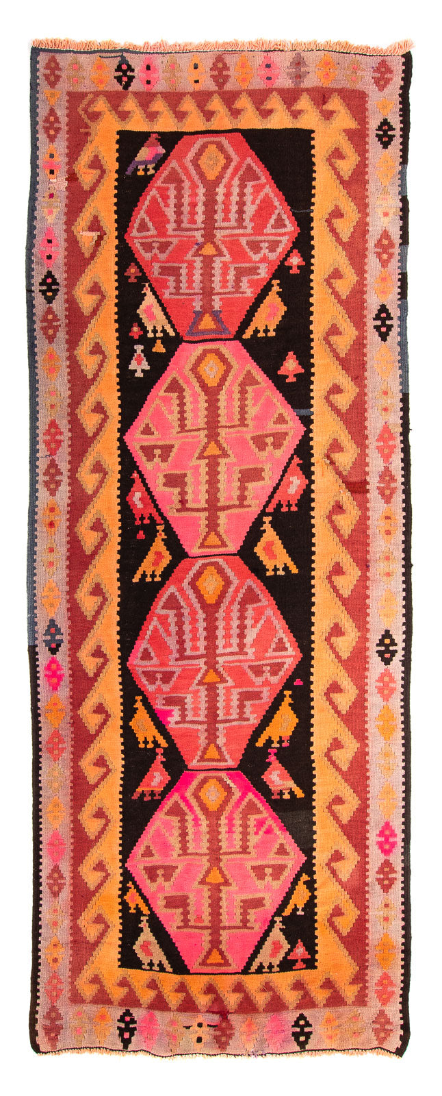 Kelim Teppich Old 110x265cm - mehrfarbig
